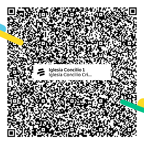 Código QR Bre-B para donar — Iglesia Concilio, llave @iglesiaconcilio1